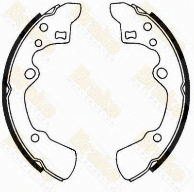 BRAKE ENGINEERING sh2320 -  Комплект тормозных колодок